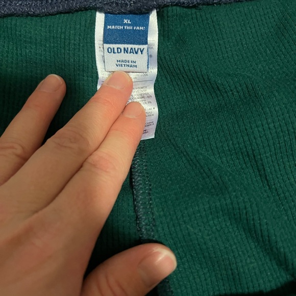 Old Navy Thermal Green and Blue Plaid Pajama Legging Size X-Large - Picture 2 of 3